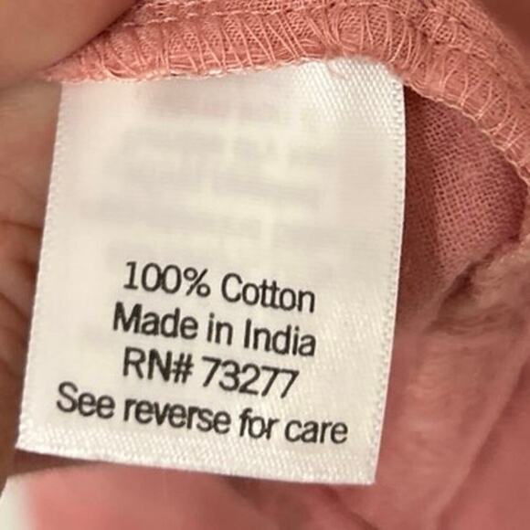 Sonoma 100% Cotton Square Neck Balloon Sleeve Flowy Top Rose Pink Size 4X New - Picture 9 of 12